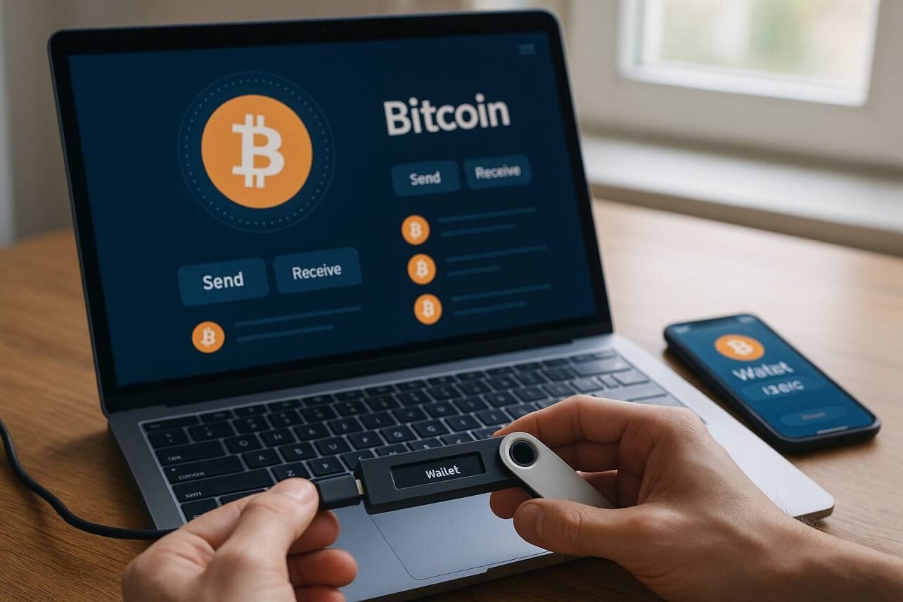 Lär dig välja, skapa och säkra din Bitcoin-plånbok. Jämför olika typer och följ en steg-för-steg guide för att komma igång med kryptovalutor 2025.